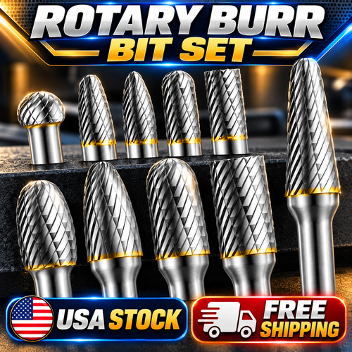 10pc tungsten carbide - burr, set