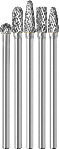 5pcs long carbide - burr, set